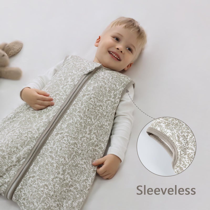 Mosebears كيس نوم للأطفال من موسيبيرز مع أقدام، كيس نوم شتوي للأطفال الصغار، سميك 2.5 توج (6-18 شهرًا، 28-34 بوصة) - Image 3